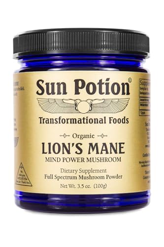 Sun Potion Lion’s Mane (Organic) - Mind Power Mushroom (100g)