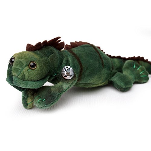 Leguan Iguana - Peluche de lagarto verde (32 cm)