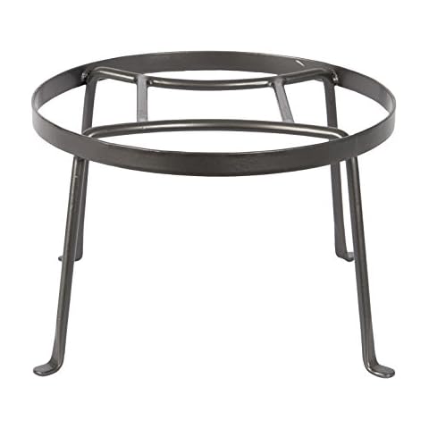 Achla Designs FB-30 Argyle Wrought Iron Plant Stand, 8-inch H, Graphite Cover