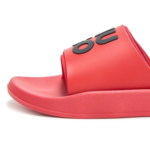 Image of HUGO Men's Stacked Logo Slide Sandal