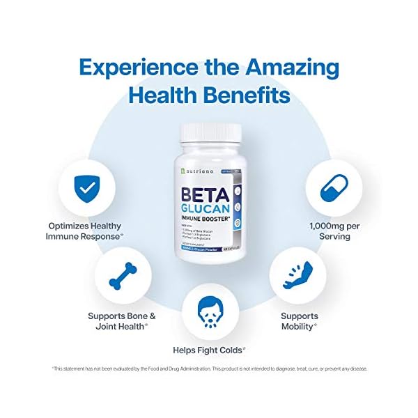 Beta-13D-Glucan-1000mg-Immune-Support-Beta-13-16-B-Glucan-Supplements-60-Capsules-Beta-Glucan-1-3D-Glucan-500mg Beta 1,3D Glucan 1,000mg - Immune Support - Beta 1,3 1,6 B-Glucan Supplements - 60 Capsules - Beta Glucan 1 3D Glucan 500mg