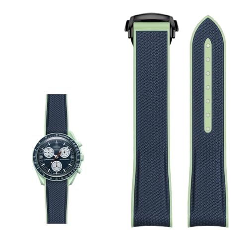 Bracelet montre 20mm silicone incurve pour Omega X Swatch MoonSwatch