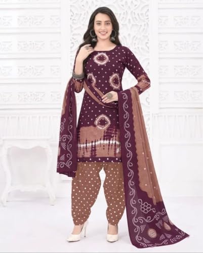 Image of Yashika Women'S Unstitched Crepe Dress Materials | Crepe Salwar Suit For Women | Suit Material For Women Unstitched