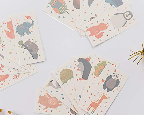 Papakit PPK-18007 Cute Zoo Animals 36 Temporary Fake Tattoo Set thumb #3