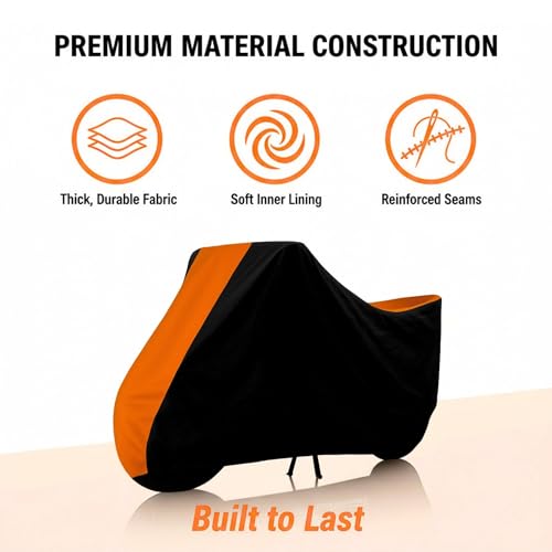 Image of Stylish Water Resistant Scooty Body Cover Compatible with Activa 125 & All Models | UV Protection, Dustproof, Heat Resistant, Two Wheeler | New All Weather Protection, Dust & Rain