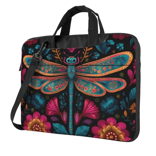 Bolso portátil impermeable con diseño florido para 13 pulgadas miniatura 1