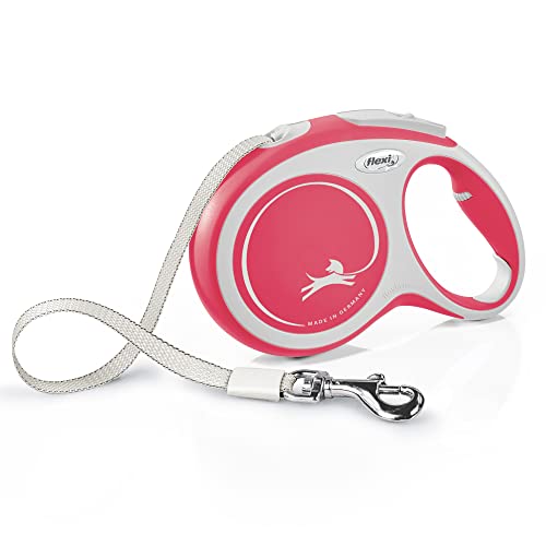 Flexi® Comfort L | Laisse rétractable à Sangle de 8 m pour Chiens jusqu'à 50 kg | Rouge |...