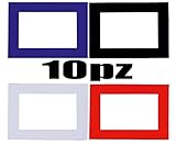 stock cornici bianche  Subito disponibile Stock 10 Pezzi Colorata Cornice PORTAFOTO Magnetica con Magnete CALAMITA
