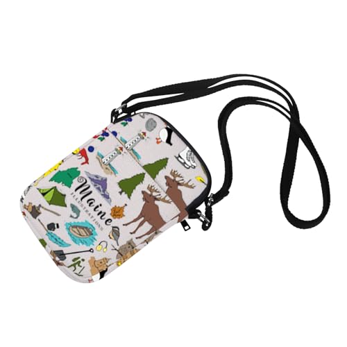 MNIGIU Maine Crossbody Bag Maine Lover Gift Maine Travel Gift Maine Welcome Bag Maine Visitor Gift