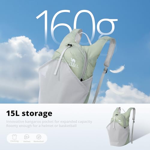 Mochila plegable ligera impermeable para senderismo 15L miniatura 2