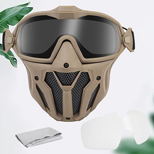 1 Conjunto De Halloween Óculos De Fã Máscara De Óculos De Motocicleta Máscara De Paintball Óculos De