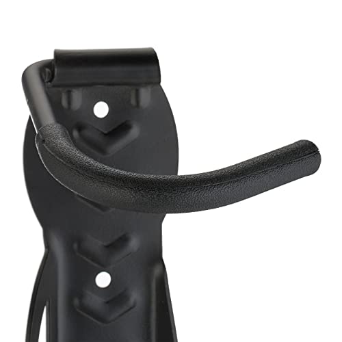Relaxdays Fahrrad Wandhalterung, 2er Set, Fahrradaufhängung bis 25 kg, vertikal, Wand Fahrradhalter, Metall, schwarz