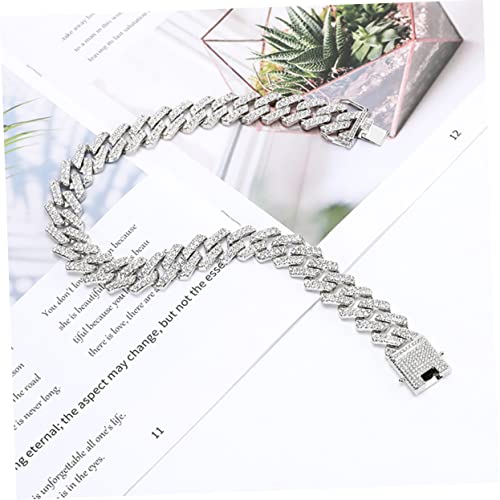 Collar de oro para mujer estilo cadena de eslabones y accesorios de rap WZGWDC 7