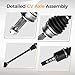 PAROD 2PCS 6607509 CV Axle Assembly Fit for 2014-2014 Subaru Forester, 2010-2014 Legacy, 2010-2014 Outback Front Drive & Passenger