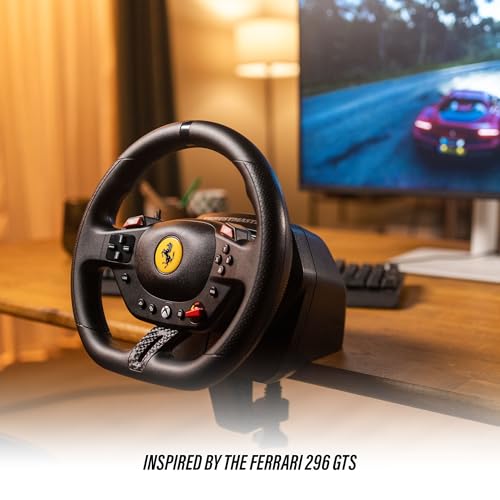 Image of Thrustmaster T98 Racing Wheel and Pedal Set for Xbox Series X|S and PC - Officially Licensed by Ferrari, Gaming Steering Wheel, Driving Wheel Set