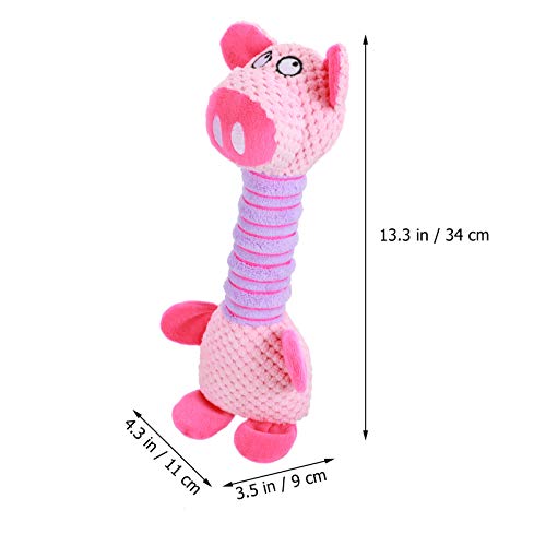POPETPOP Cão Mastigar Brinquedos Interativos Brinquedos Do Cão de Pelúcia Em Forma de Porco Brinqued
