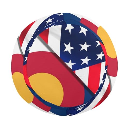 USA and Colorado State FlagChildren's Bucket Hat for Boys and Girls, Breathable Summer Beach Hat52cm4
