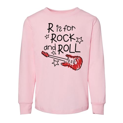 R is for Rock and Roll Toddler Kids Long Sleeve T-Shirt