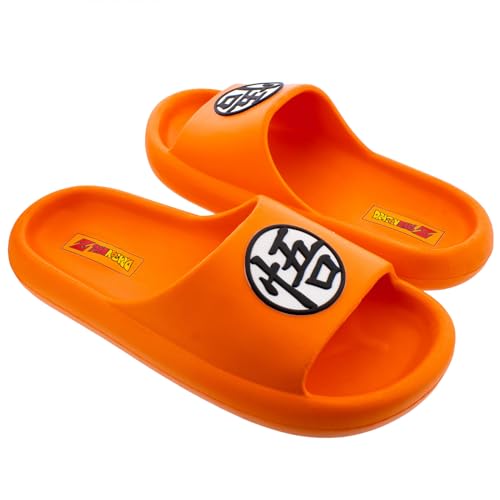 Ground Up Dragon Ball Z Gokus Symbol Slip On Comfort Slides (US Footwear Size System Adult Men Numeric Range Medium 10 11)