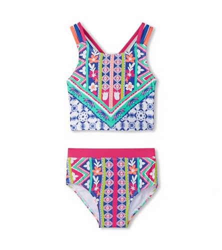 Hatley Girls' Sleeveless Tankini Two Piece Swimsuit