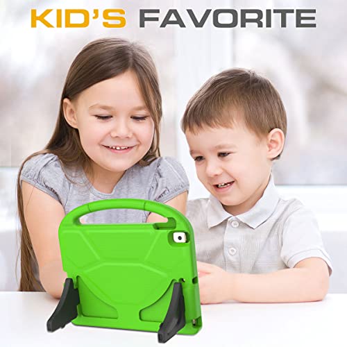 Image of Kids Case for iPad 9th /8th /7th Generation, iPad 10.2 Kids Case with Built-in Screen Protector, Durable Shockproof Handle Stand Protective Cover for iPad 10.2 Inch 2021 /2020 /2019, Green