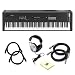 Yamaha MX88 Full-Size 88 Key Graded Hammer Standard Synthesizer Controller with 1000+ MOTIF XS Sounds, VCM FX Engine, Bundled Software with Keyboard Stand, Keyboard Cover, Headphone and Keyboard Cloth
