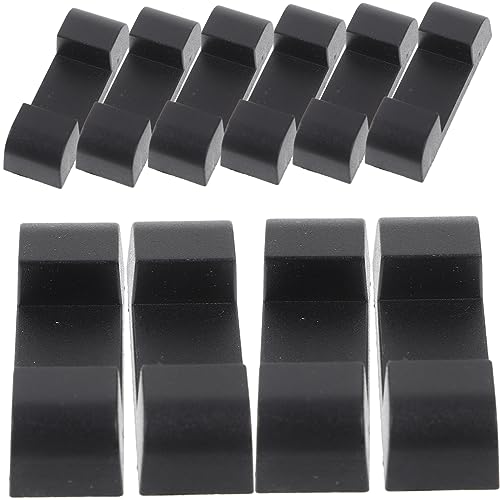 Beavorty 10 Pièces Socle De Boîte D'affichage Flottant Simple Socles Pour Bases De Cadre Bases De Présentoir Colonne Montante Base De Support De Bijoux Black Plastique