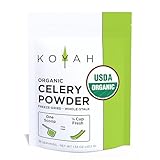 KOYAH - Organic USA Grown Celery Powder (1 Scoop = 1/2 Cup Fresh): 50 Servings, Freeze-dried, Whole-Stalk Powder