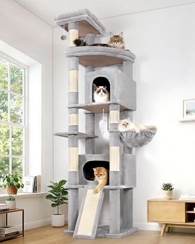 Globlazer Arbre à Chat XXL 215 cm avec 2 Immense...