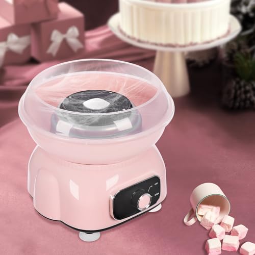 TaNeHaKi ZuckerwattegeräT,Cotton Candy Maschine, Zuckerwattemaschinen Set Mit Zuckerwatte StäBchen Und MesslöFfel FüR Zuhause Party – Bild 5