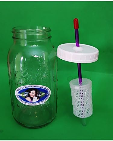 (1.5l/50oz) with Enlarged Container WITH KEFIR GRAINS