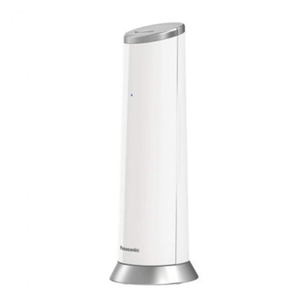 Panasonic KX-TGK220JTW DECT draadloze telefoon met telefoonsecrariaat, 1,5 inch LCD met witte achtergrondverlichting, polyfonische beltoon, ongewenste oproepblokkering, Eco en Eco Plus-modus, wit