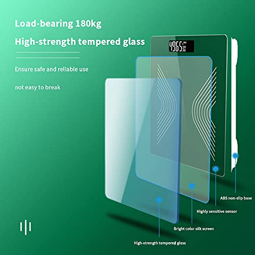 OUYAD Huishoudelijke weegschaal, Bluetooth Smart Body Fat Schaal, USB Opladen Smart Sensor Schakelaar, LED Display Non… - Afbeelding 4
