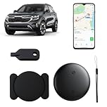 GPS Tracker for Vehicles Compatible with Android Mini Portable Magnetic Car Tracker Work Full Global Coverage for Kids Pets Keys Wallet Luggage & Bag No Subscription Required No Monthly Fee Black