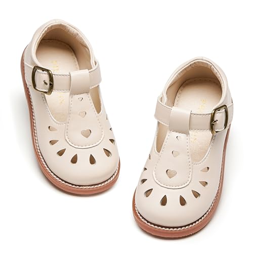 Image of PHIRAMIN Toddler Girl Mary Jane Dress Shoes-Little Girl School Uniform Shoes for Wedding Party