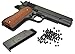 KOSxBO Airsoft Pistole 0,5 Joule aus Vollmetall Metallschlitten in Schwarz - Kaliber 6 mm BB inkl. Premium BBS Munition