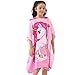 NovForth Kids Beach Towel for Boys Girls, Pink Unicorn Hooded Bath Towel Wrap, Toddler Pool Towel with Hood