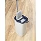 Beldray Deep Clean Flachmopp- und Eimersatz – 4L Mopp-Eimer mit 2 Fächern zum Einweichen/Auswringen & Schmutzentferner, 2 maschinenwaschbare Mikrofaser-Köpfe, Hartböden, Kompakt, Leichtgewicht.