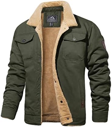 Men's Winter Jacket with Sherpa Lining