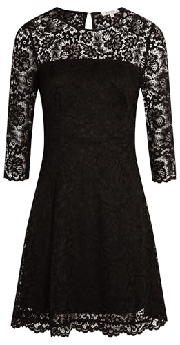 Morgan Vestido Corto Espalda De Encaje, Negro, 36