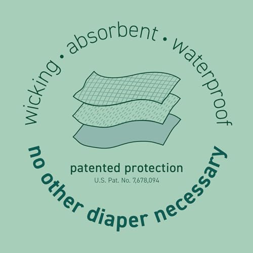 green sprouts Eco Pull-Up Reusable Absorbant Swim Diaper - Pink - 4T4