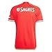 adidas Men's Soccer Benfica 23/24 Home Jersey - 100% Recycled Polyester Tricot, 120 Anos on Back Collar, (as1, Alpha, l, Regular, Regular) Red