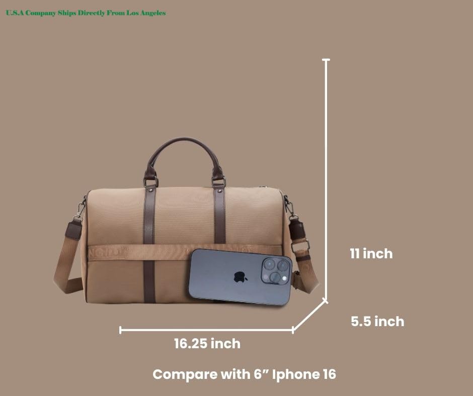 Modern Utility Tote – Water-Resistant Weekender Bag with Shoulder Strap | U.S.A. Company Ships from L.A.2