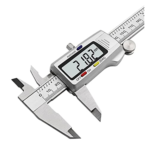 Calibrador digital de 150 mm, herramienta de medición en acero inoxidable de precisión 5