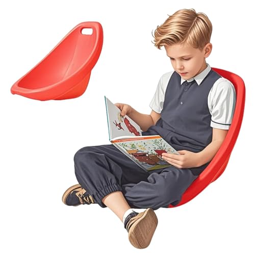 Scoop - Sillas mecedoras portátiles con soporte para el respaldo, silla oscilante sensorial flexible para lectura en interiores, diseño atractivo para uso en el aula