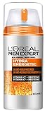 L'Oréal Men Expert Gesichtspflege gegen müde Haut für Männer, Belebende Feuchtigkeitscreme Vitamin C, Hydra Energy Feuchtigkeitspflege 24H Anti-Müdigkeit, 1 x 100 ml