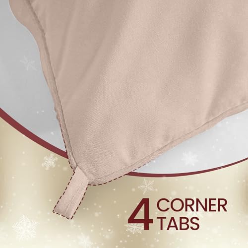Image of Utopia Bedding Comforters 220 x 240 Size, All Season Duvet Insert, Down Alternative Box Stitched Bed Comforter with Corner Tabs, Machine Washable (Beige)