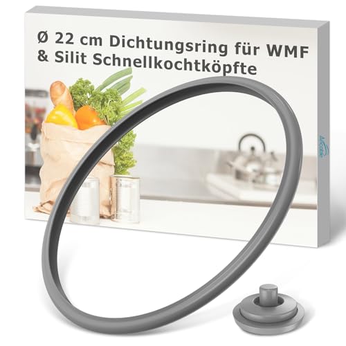 Ancable Joint d'étanchéité et signal de cuisson pour autocuiseur WMF, 22 cm, pièces de rechange en silicone, compatible avec l'autocuiseur WMF & Silit...