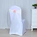 ZHOUYANB Wedding Chair Sash with Rose Ball Artifical Flower Organza Stretch Fit All Show-1