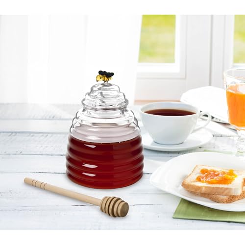 HIC Borosilicate Glass Honey Jar